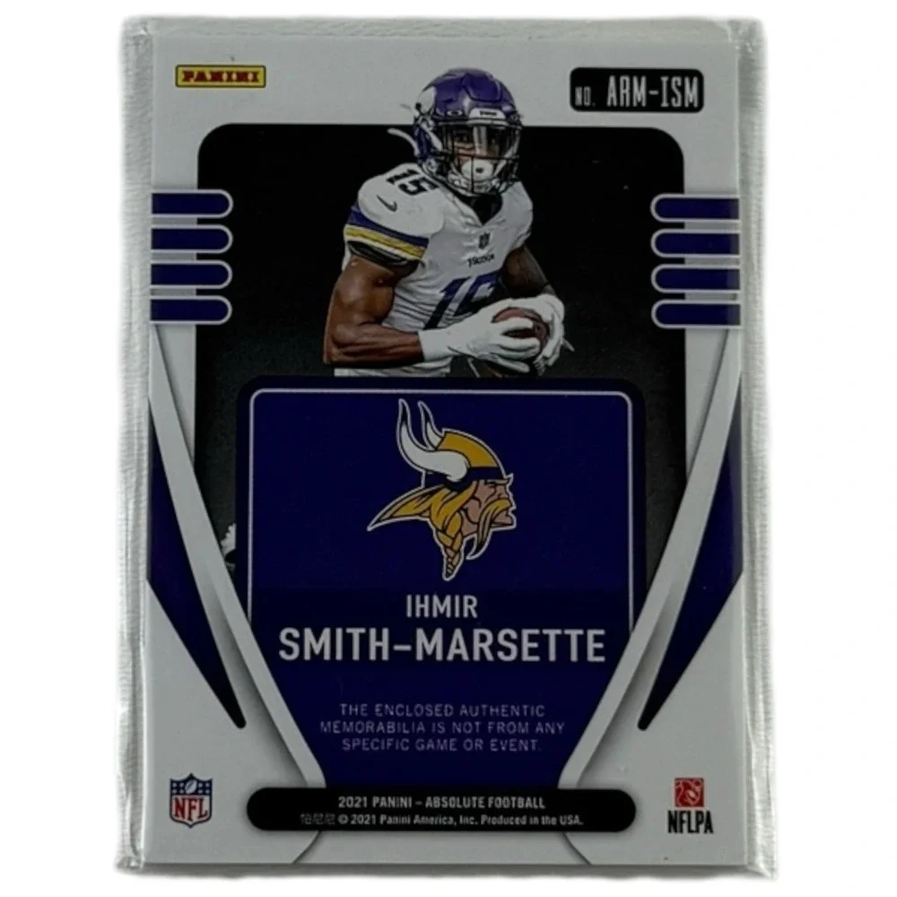 Ihmir Smith-Marsette Rookie Materials‎ Patch 2021 Panini Absolute Card #ARM-ISM